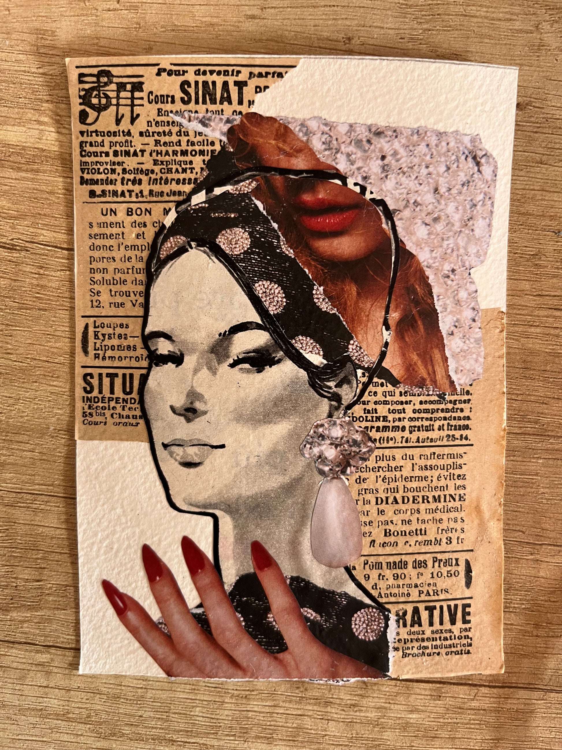 Cristina Hélcias — Correspondances #1 — original postcard artwork