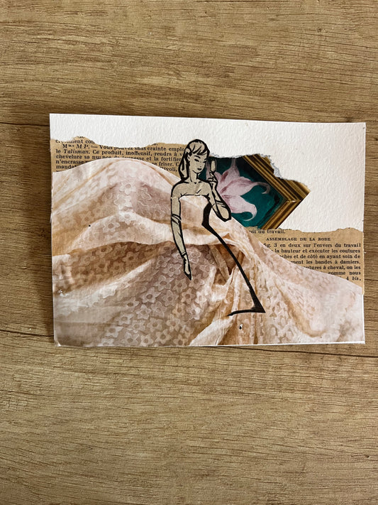 Cristina Hélcias — Correspondances #3 — original postcard artwork
