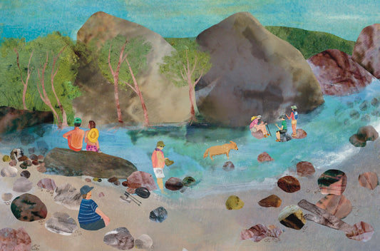 Dafna Barzilay — Correspondances #2 — original postcard artwork