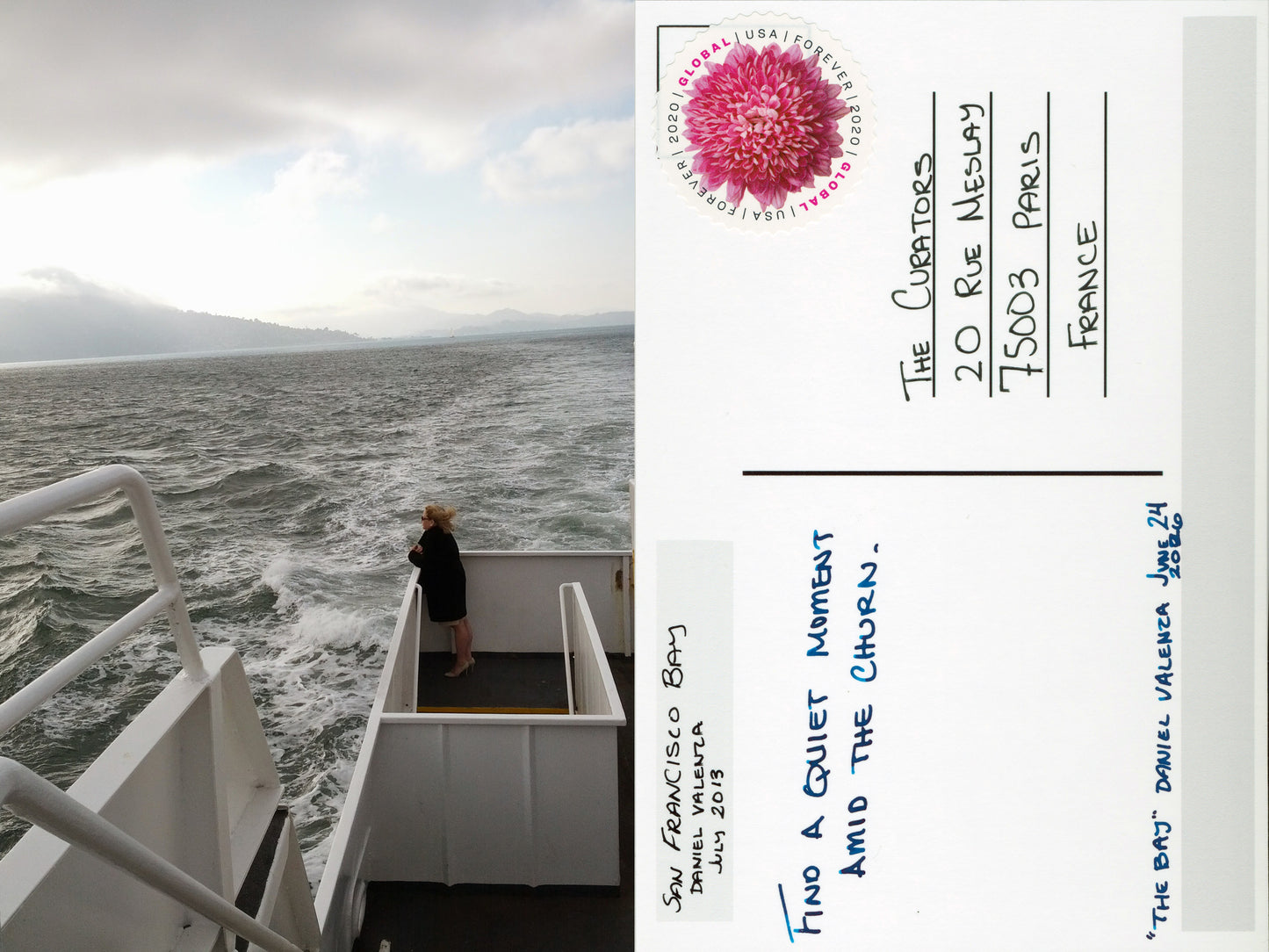 Daniel Valenza — Correspondances #1 — original postcard artwork