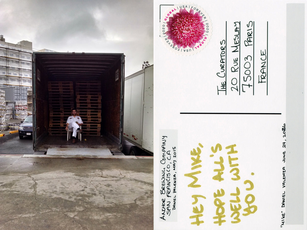 Daniel Valenza — Correspondances #2 — original postcard artwork