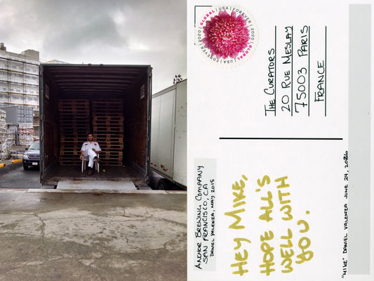 Daniel Valenza — Correspondances #2 — original postcard artwork