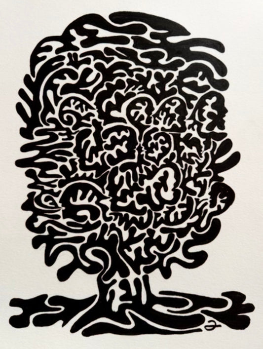 David Friedman — Correspondances #1 — original postcard artwork