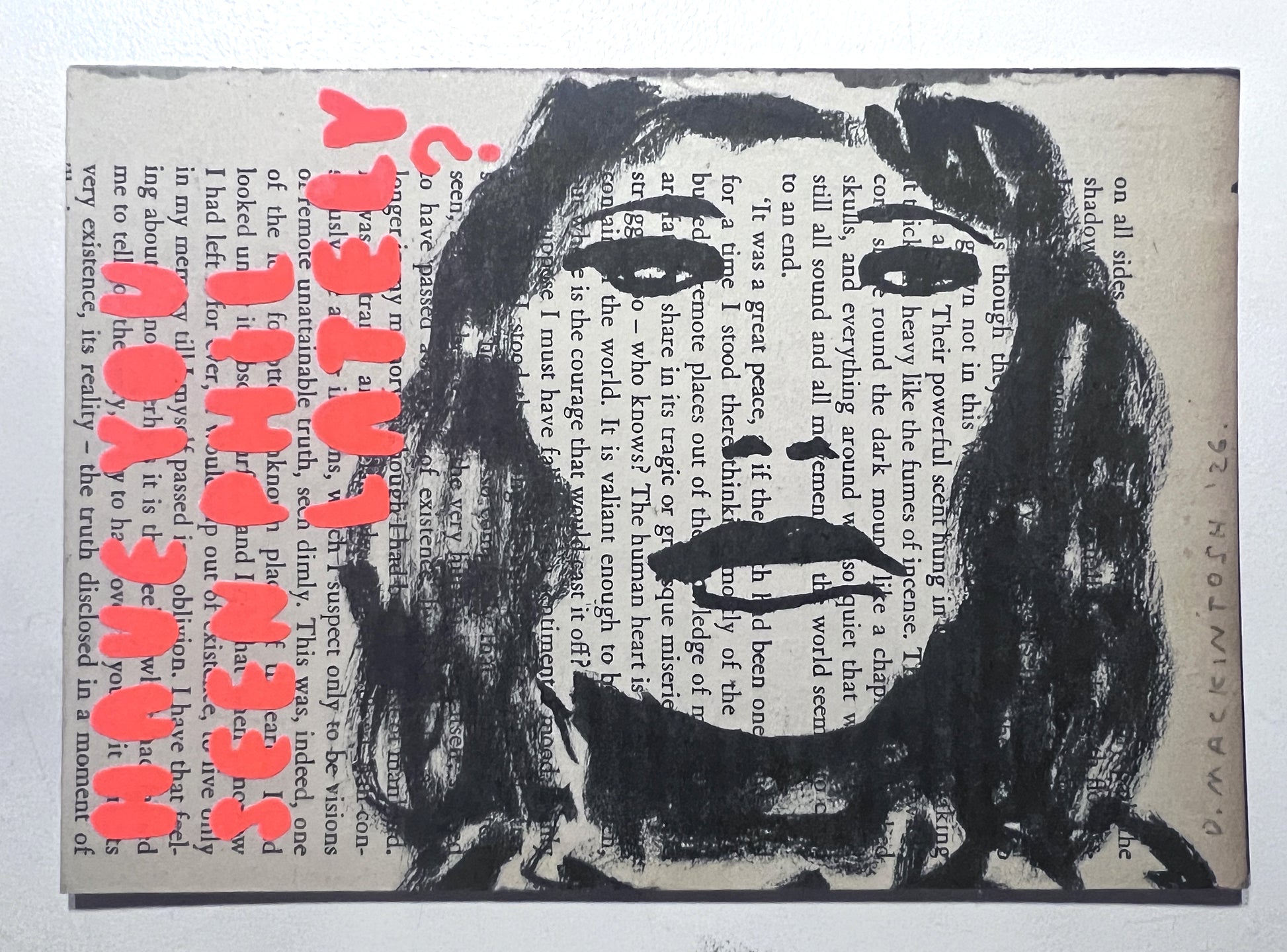 David Mackintosh — Correspondances #1 — original postcard artwork