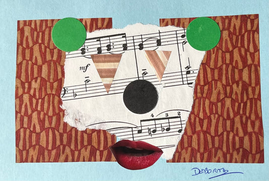 Deborah Saks — Correspondances #2 — original postcard artwork