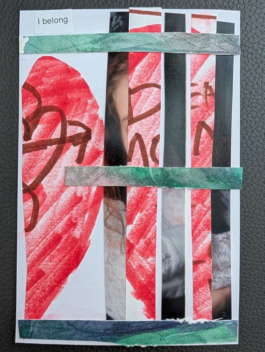 Debra Guckenheimer — Correspondances #1 — original postcard artwork