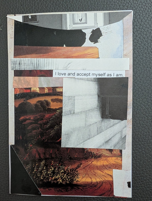 Debra Guckenheimer — Correspondances #2 — original postcard artwork