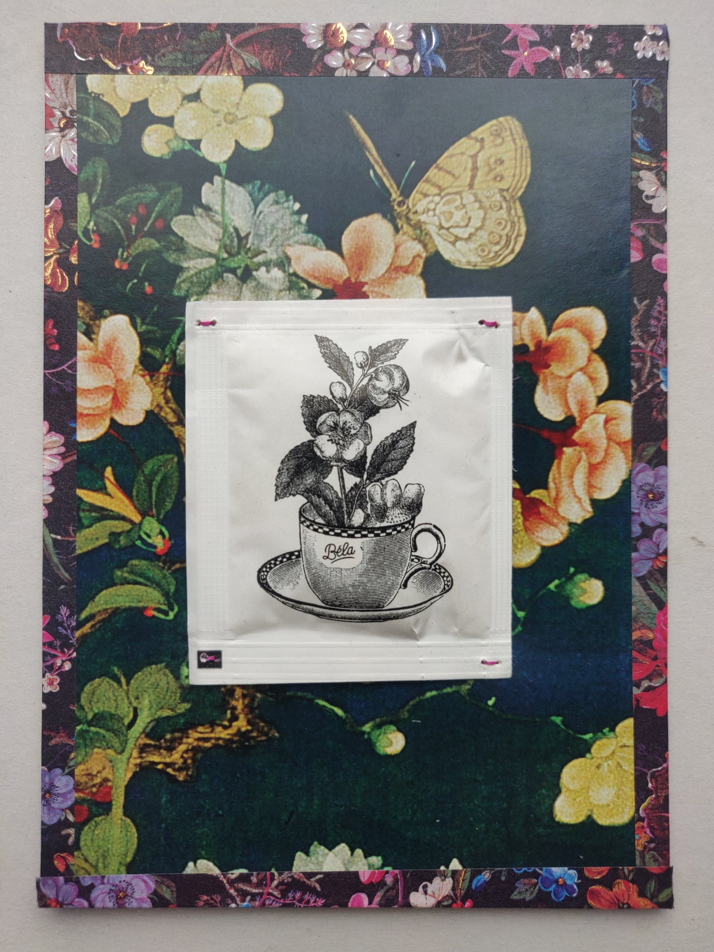 Dominique Moldehn — Correspondances #1 — original postcard artwork