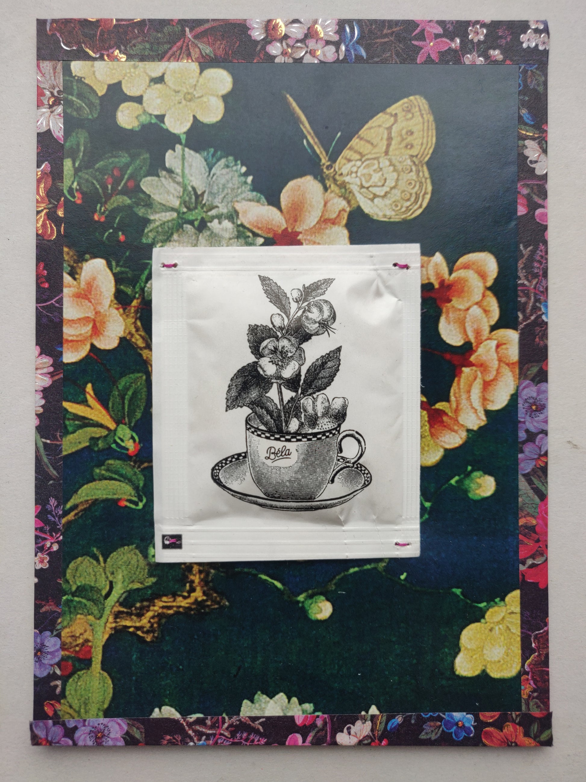 Dominique Moldehn — Correspondances #1 — original postcard artwork