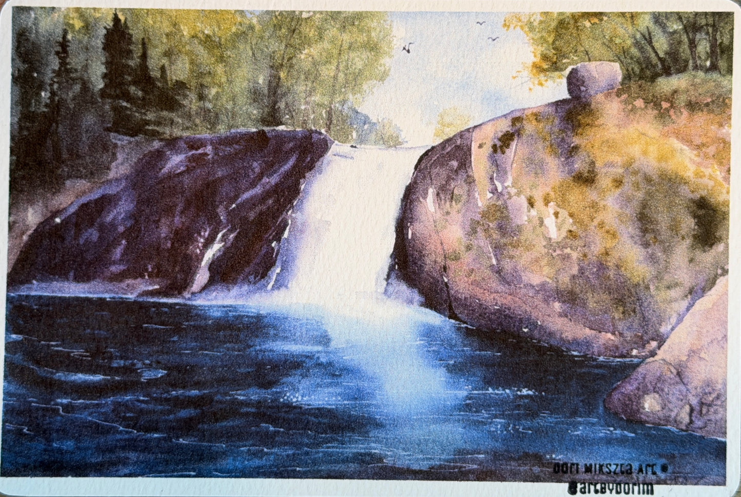 Dori Mikszta — Correspondances #1 — original postcard artwork