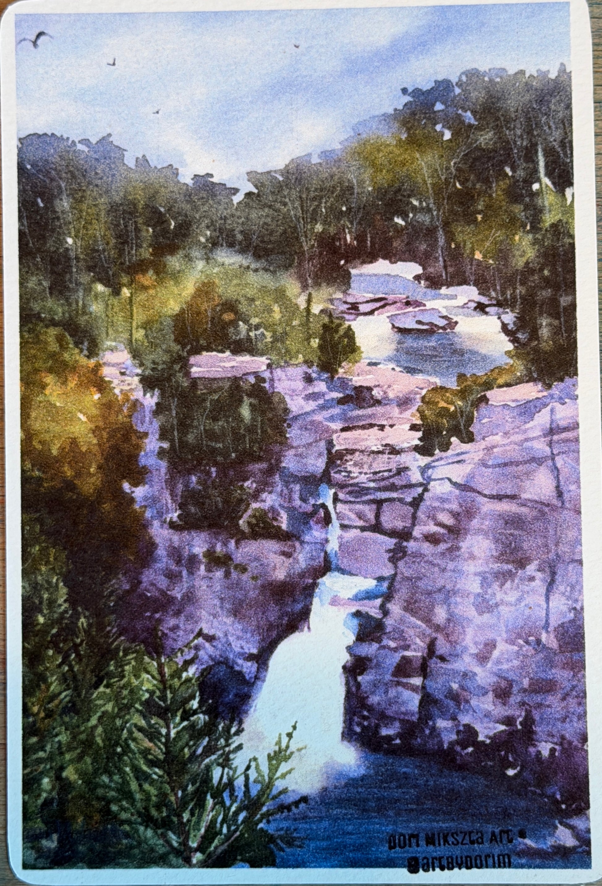 Dori Mikszta — Correspondances #3 — original postcard artwork