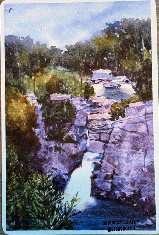 Dori Mikszta — Correspondances #3 — original postcard artwork