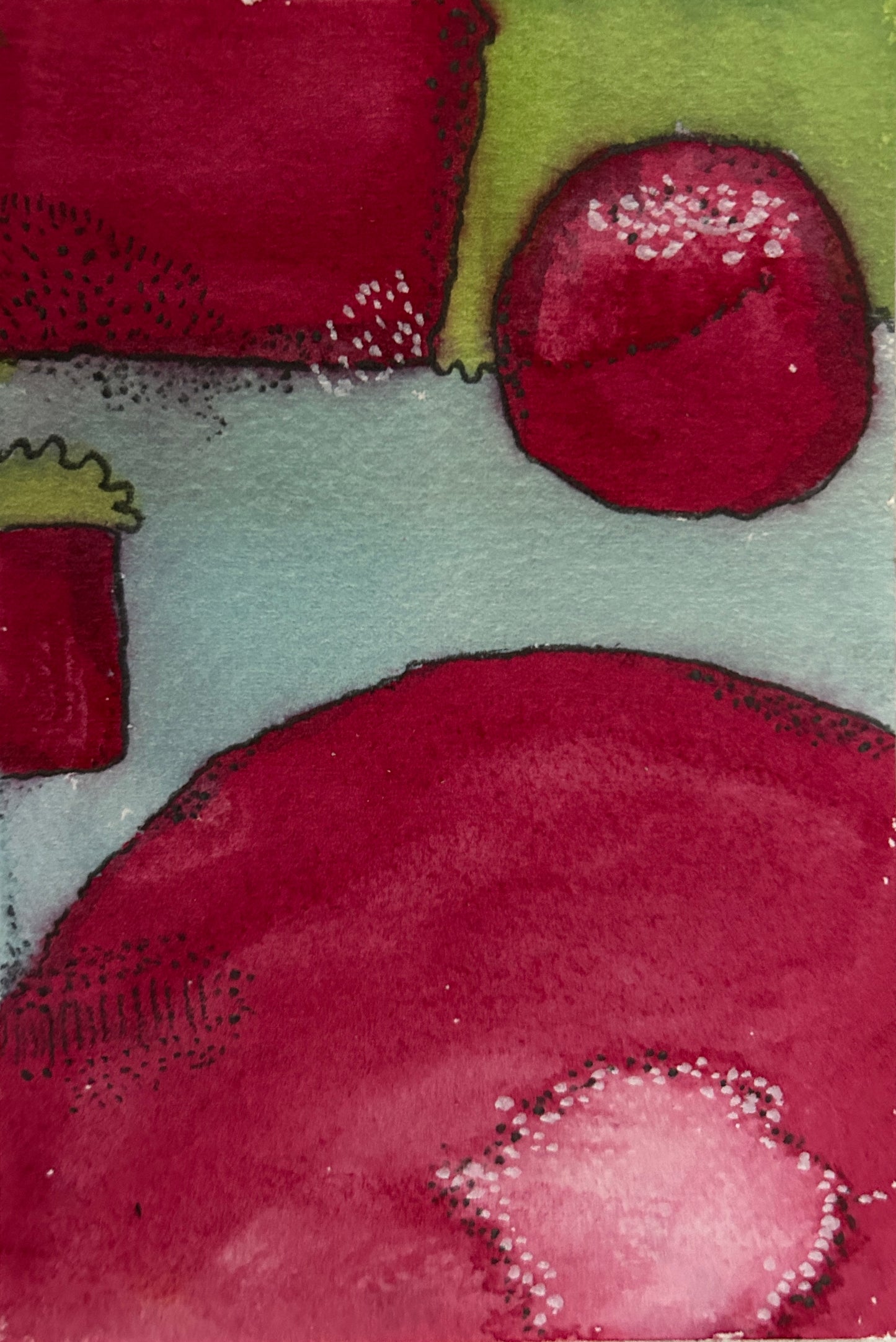 Edith May — Correspondances #1 — original postcard artwork