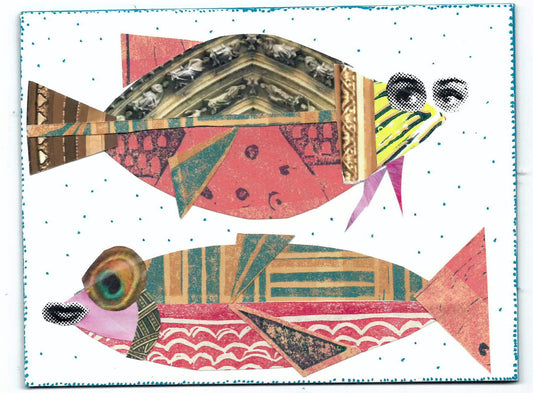 Eevi Stein — Correspondances #1 — original postcard artwork