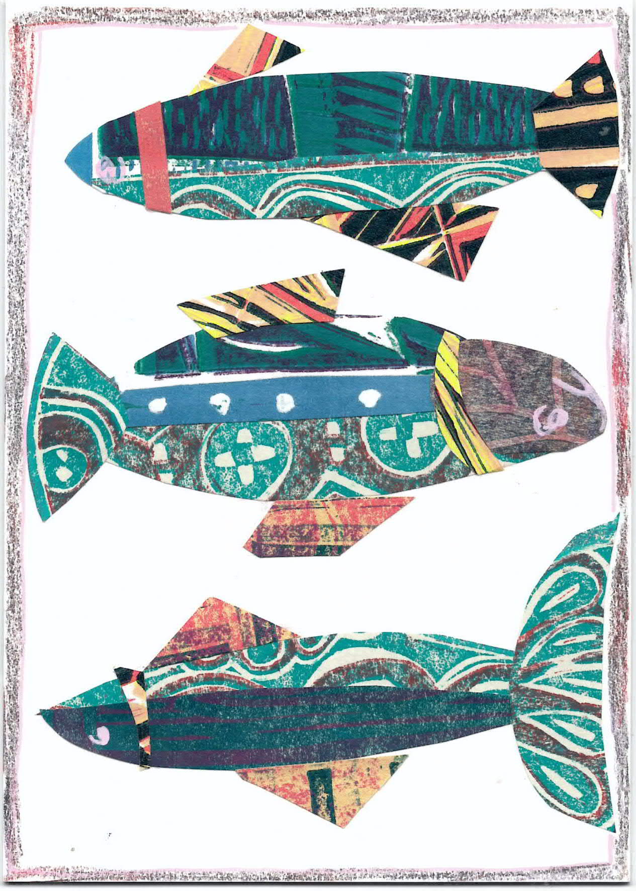 Eevi Stein — Correspondances #2 — original postcard artwork