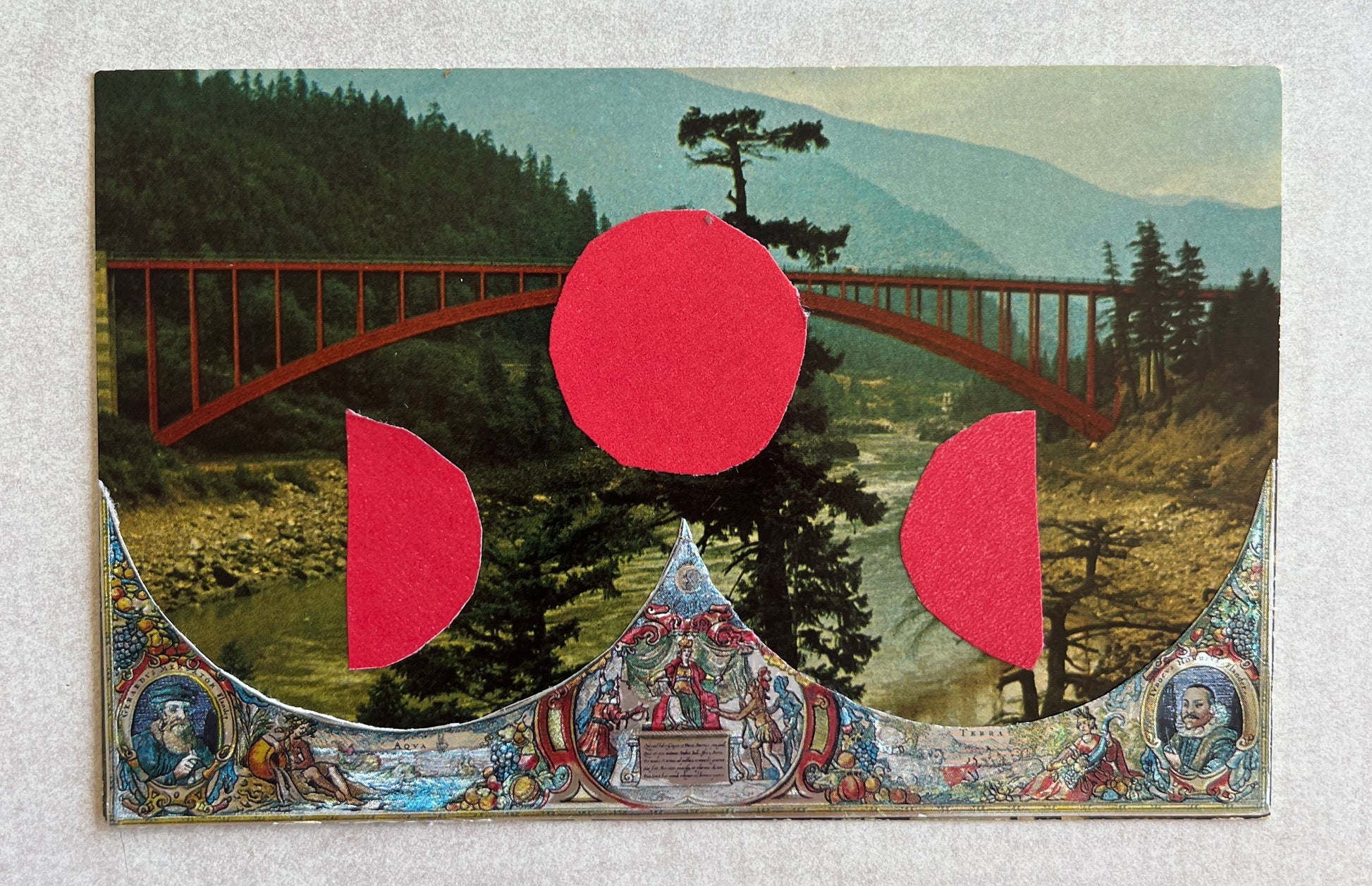 Eleanor Perrier — Correspondances #2 — original postcard artwork