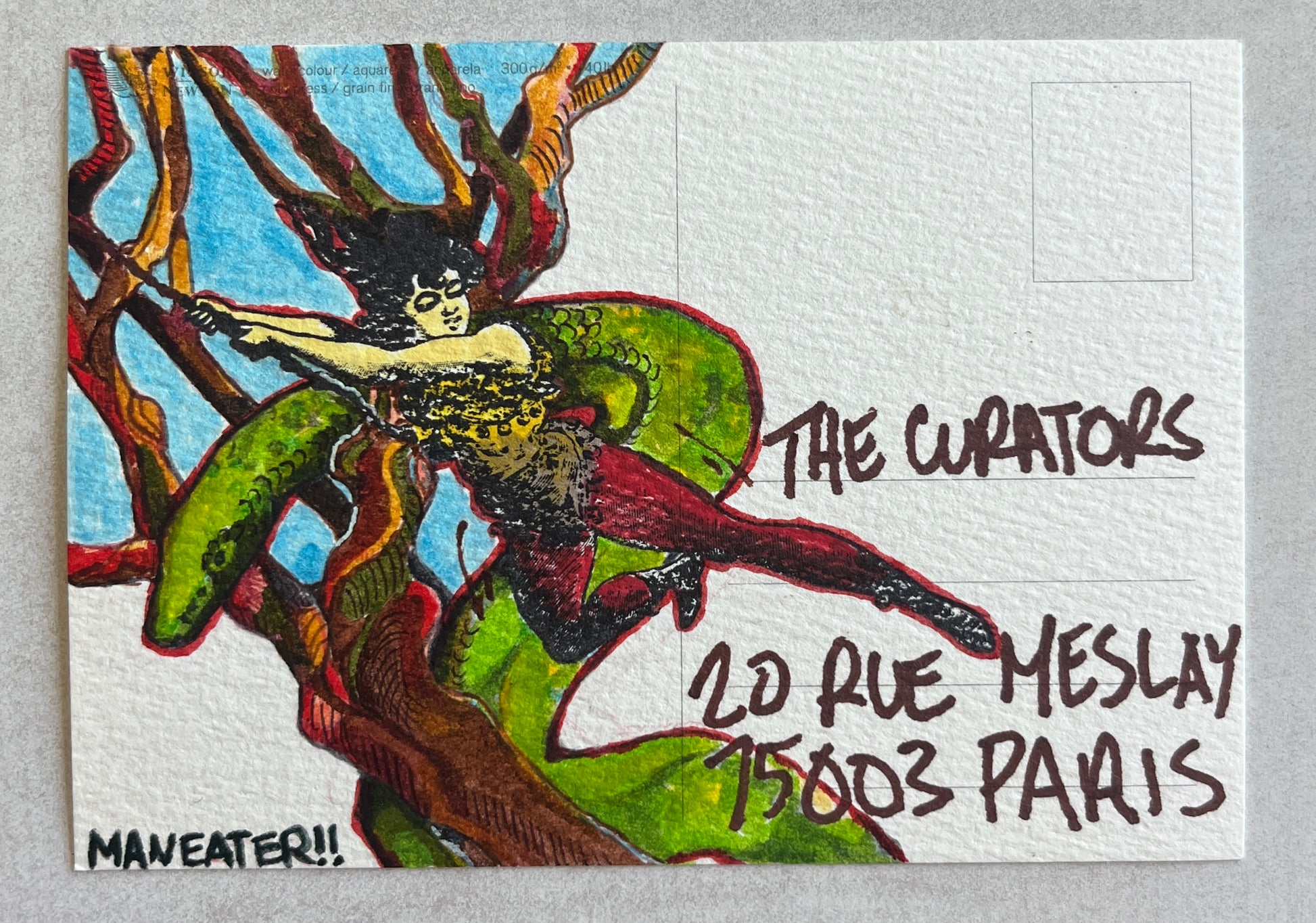 Eleanor Perrier — Correspondances #3 — original postcard artwork
