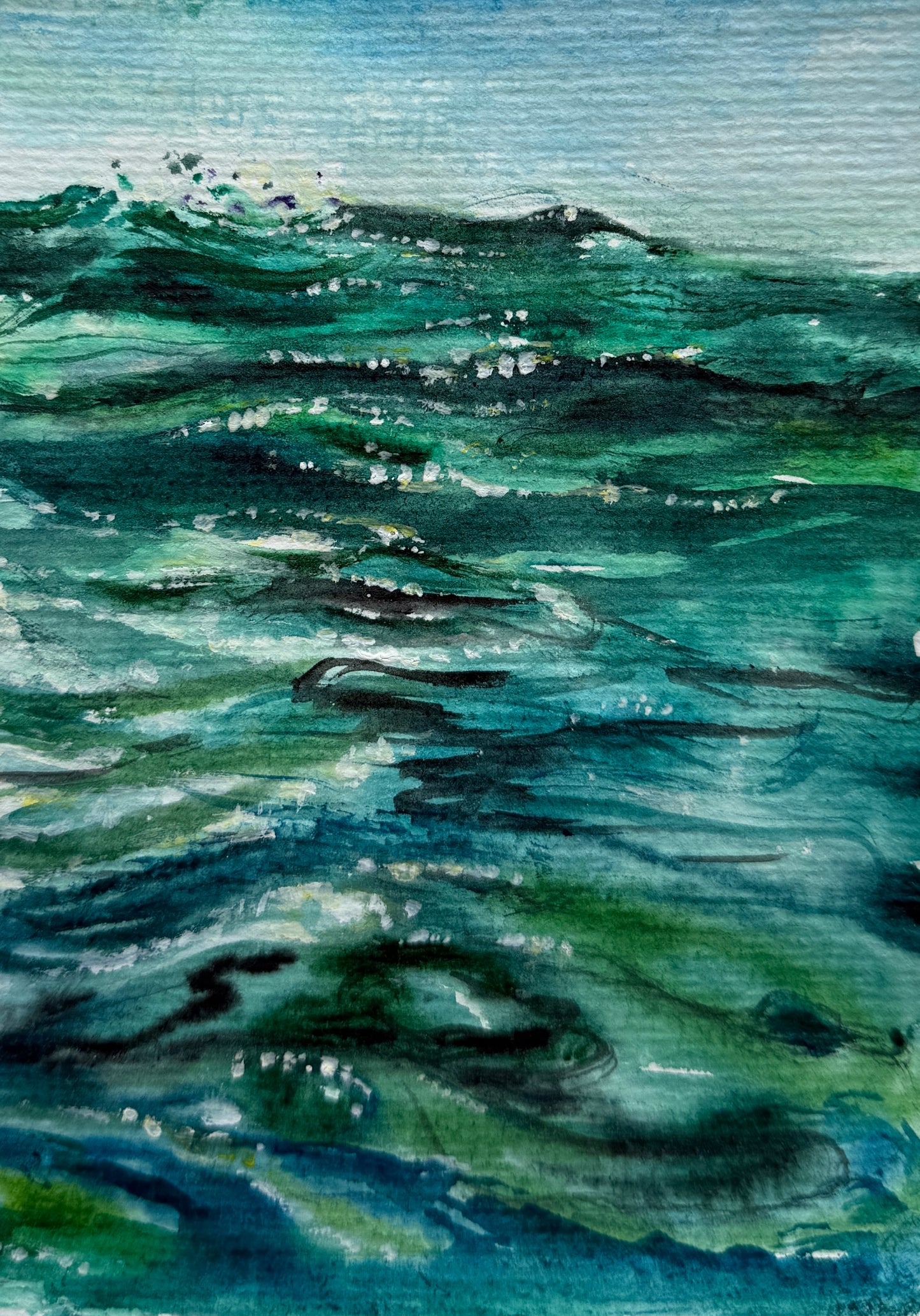 Elena Degenhardt — Correspondances #1 — original postcard artwork