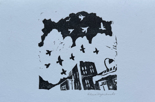 Elena Degenhardt — Correspondances #2 — original postcard artwork