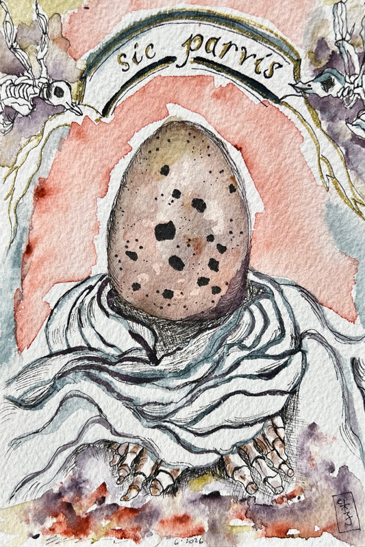 Elizabeth Lee — Correspondances #3 — original postcard artwork