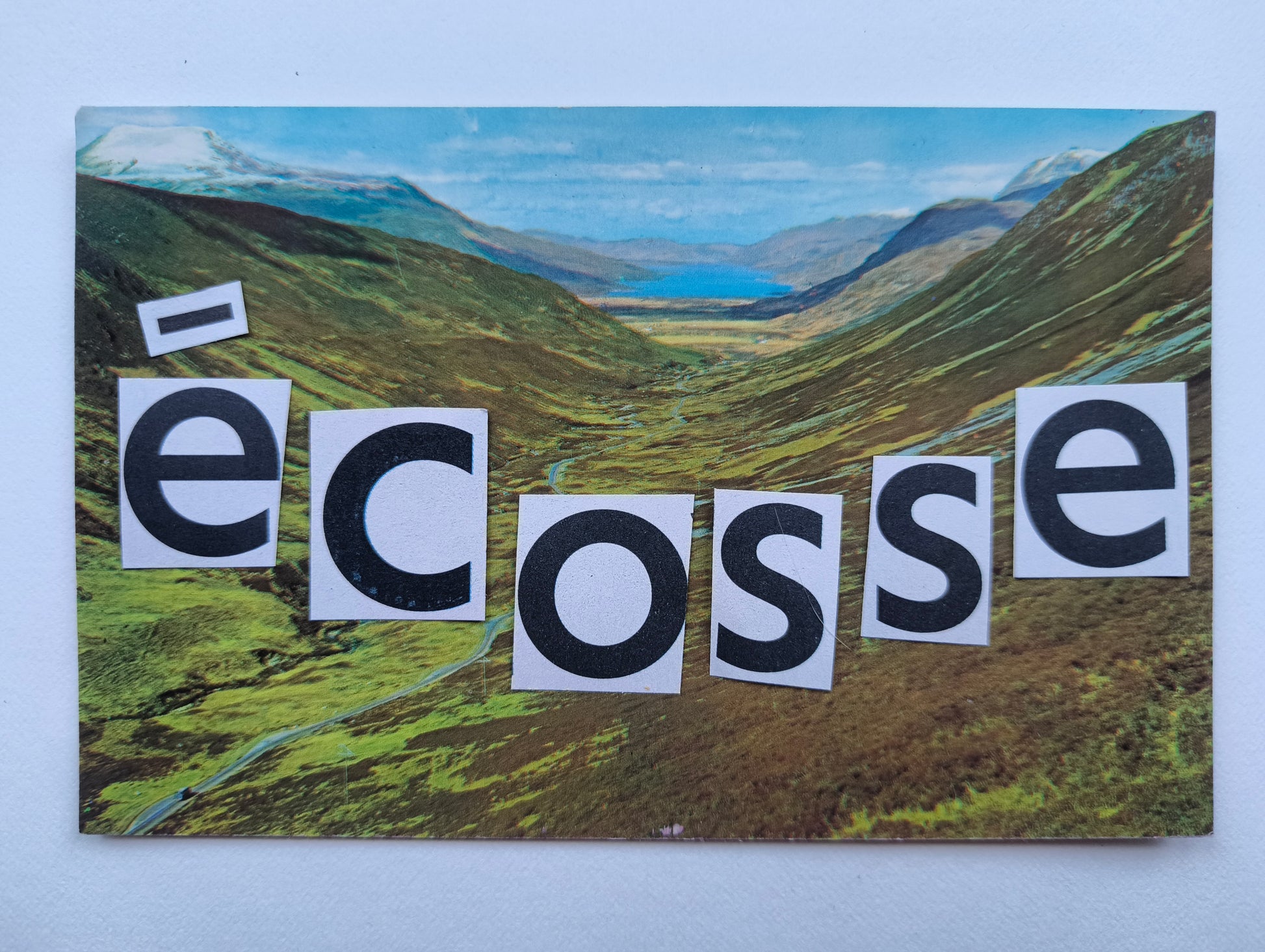 Elizabeth Riddell — Correspondances #2 — original postcard artwork