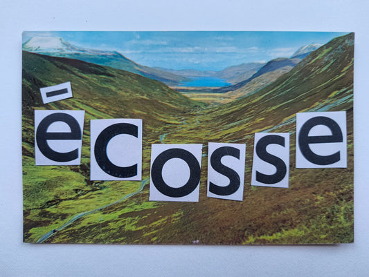 Elizabeth Riddell — Correspondances #2 — original postcard artwork