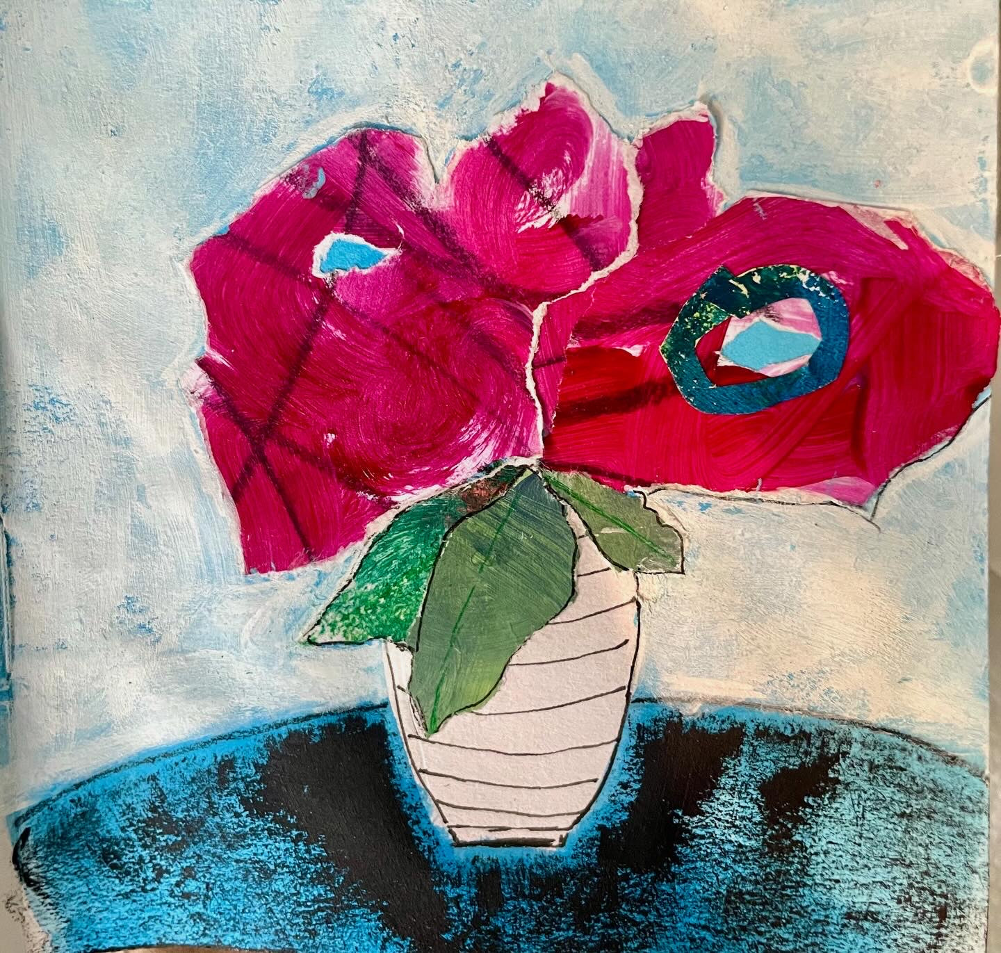 Ellen Reiss — Correspondances #1 — original postcard artwork