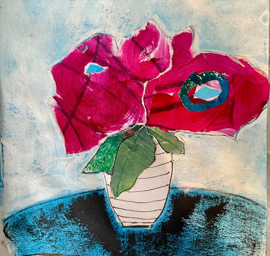 Ellen Reiss — Correspondances #1 — original postcard artwork