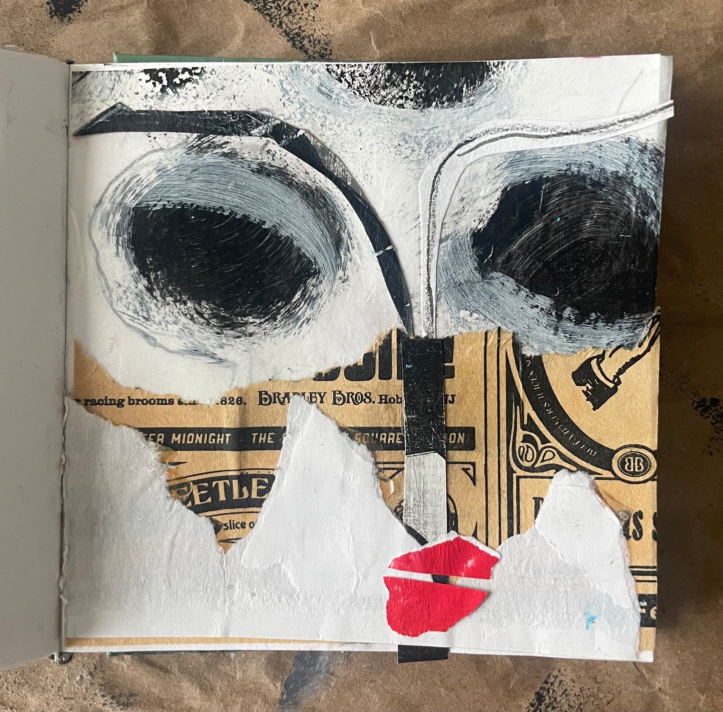 Ellen Reiss — Correspondances #2 — original postcard artwork