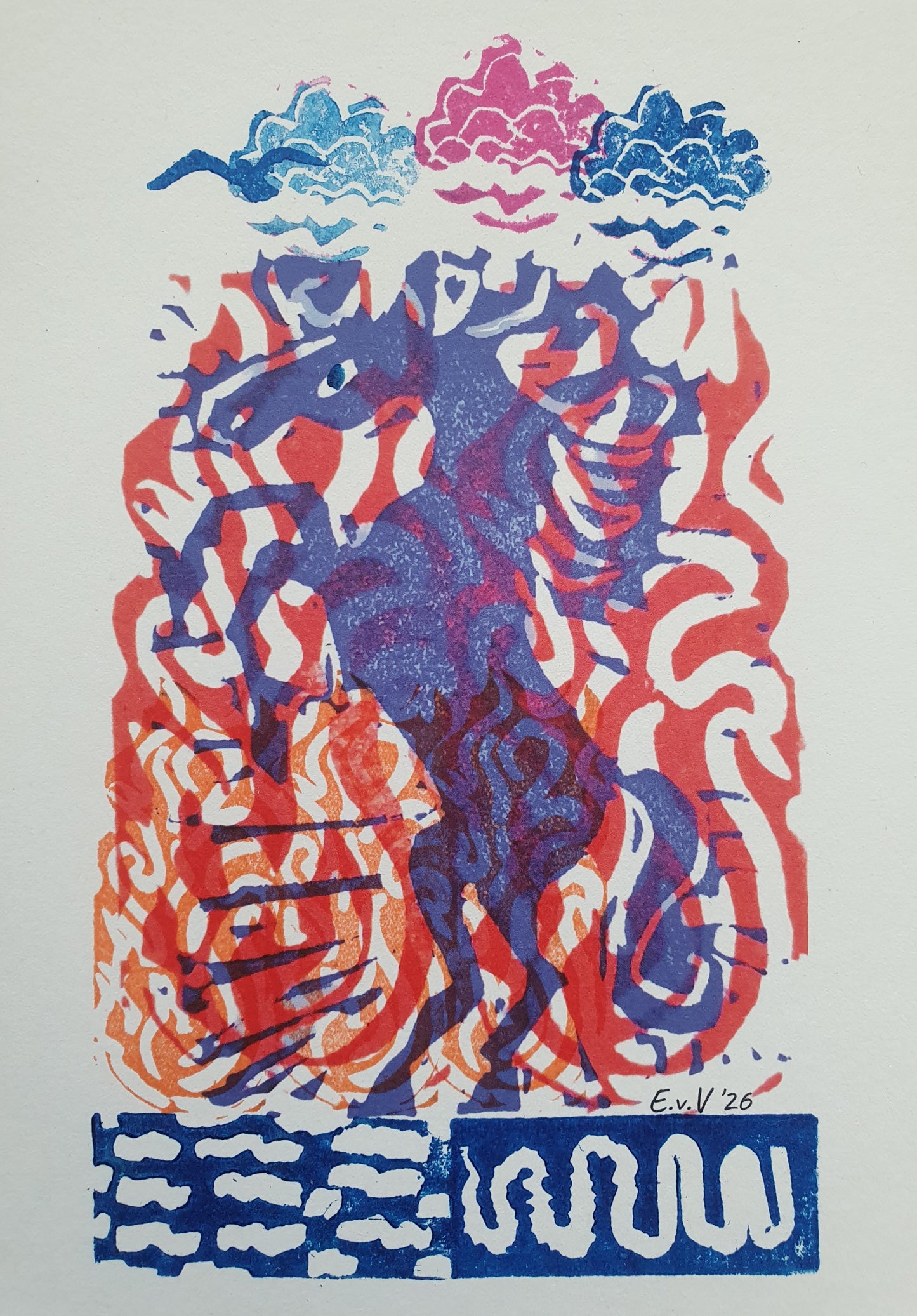 Ellen van Vollenhoven — Correspondances #2 — original postcard artwork