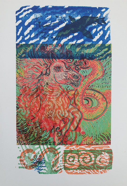 Ellen van Vollenhoven — Correspondances #3 — original postcard artwork