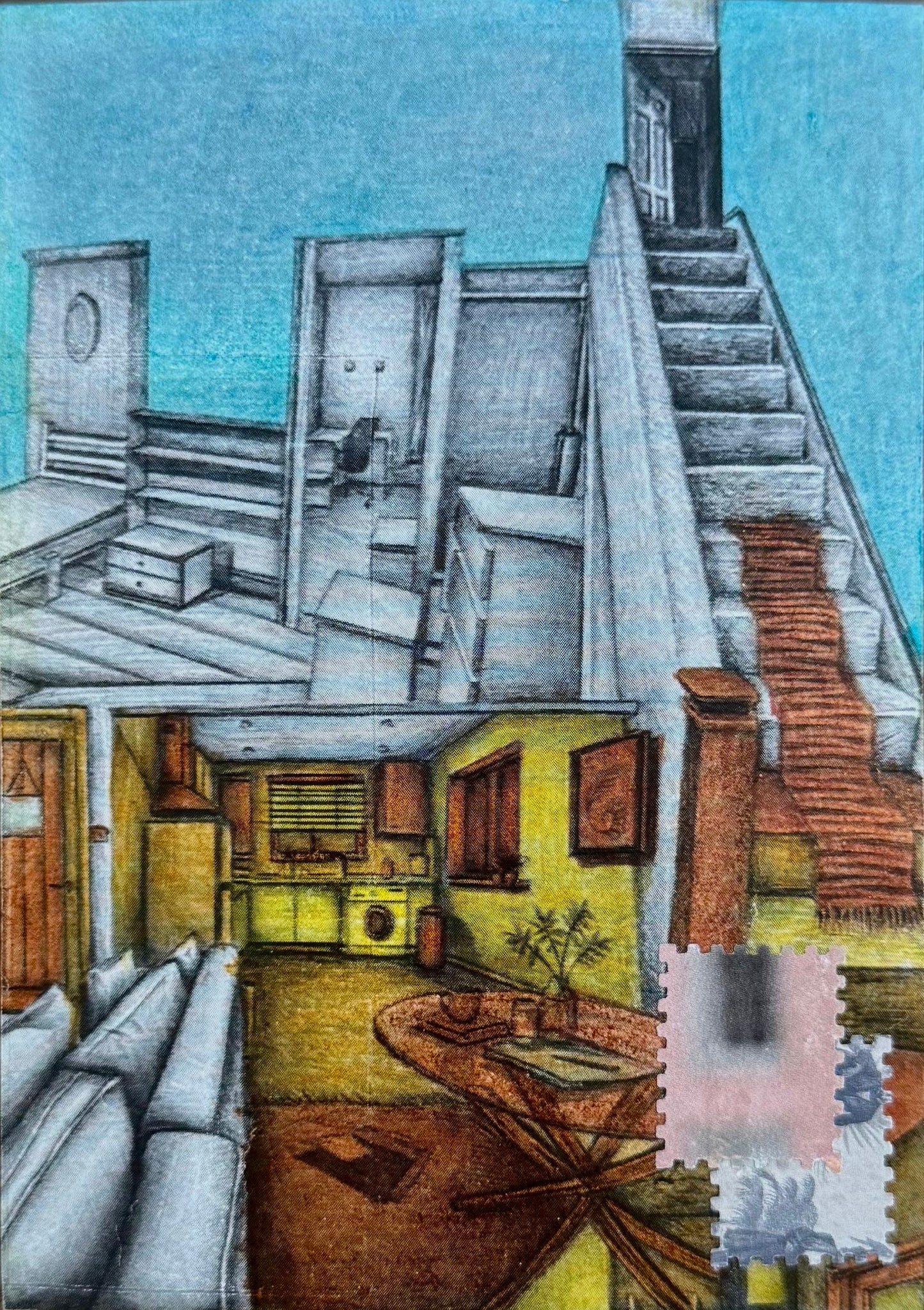 Emaan Pirzada — Correspondances #1 — original postcard artwork