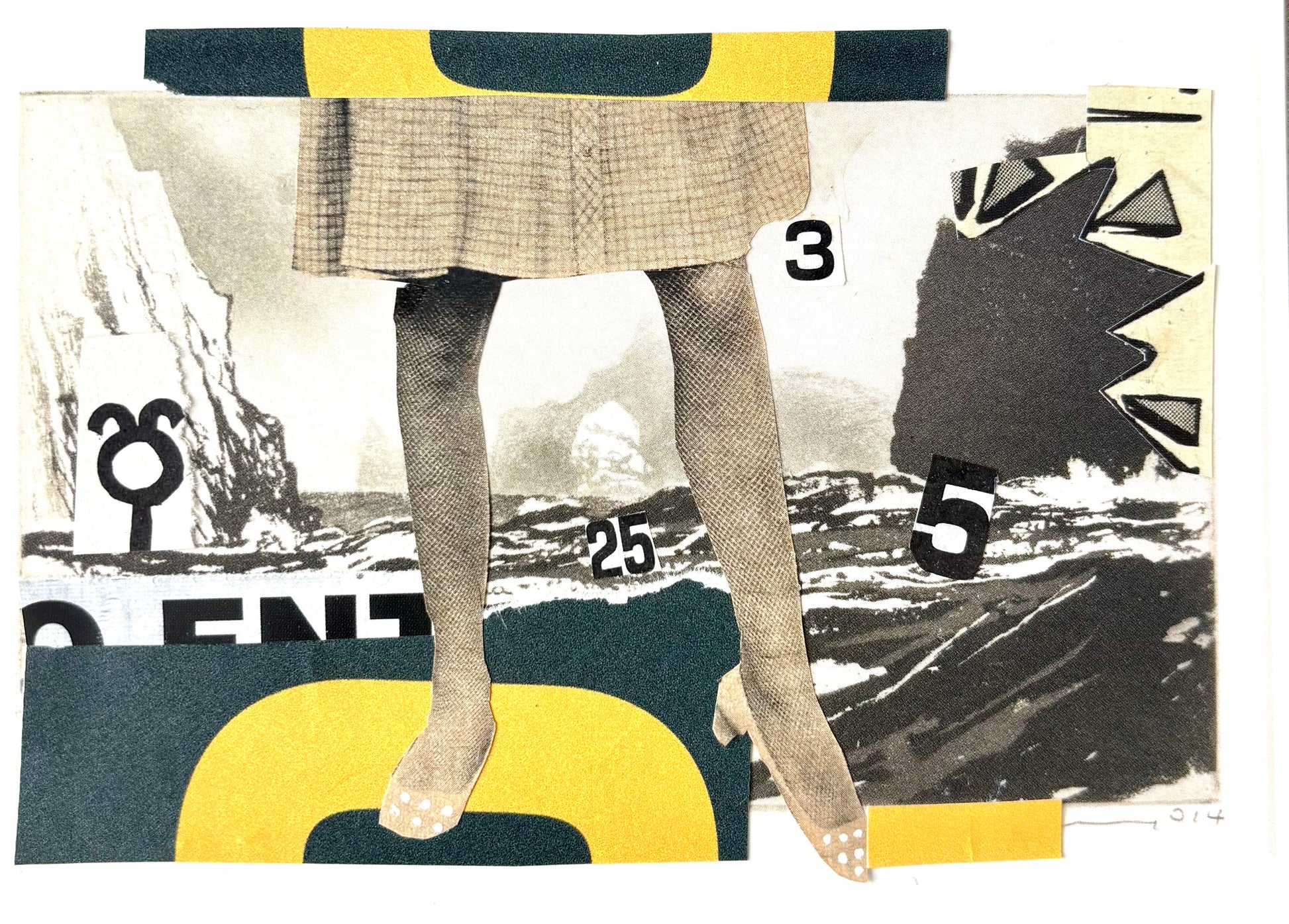 Emily Marbach — Correspondances #1 — original postcard artwork