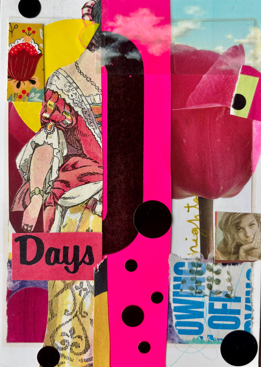 Emily Marbach — Correspondances #3 — original postcard artwork