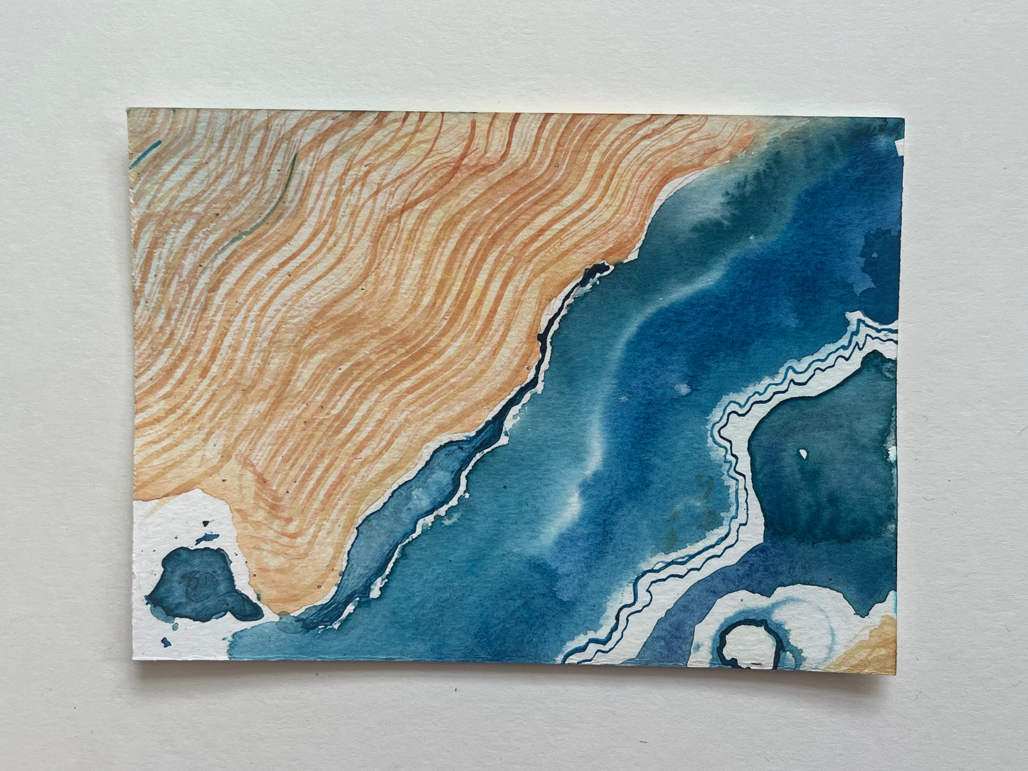 Emma Willard — Correspondances #2 — original postcard artwork