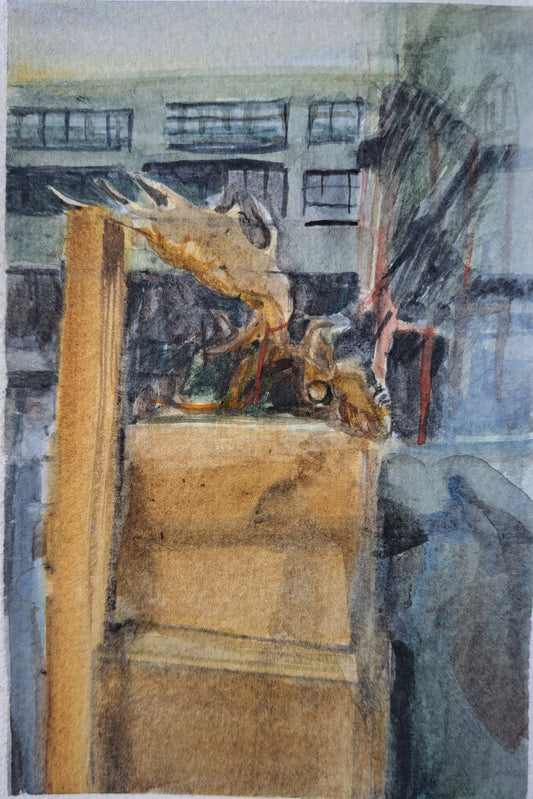 Emőke Fábián — Correspondances #1 — original postcard artwork