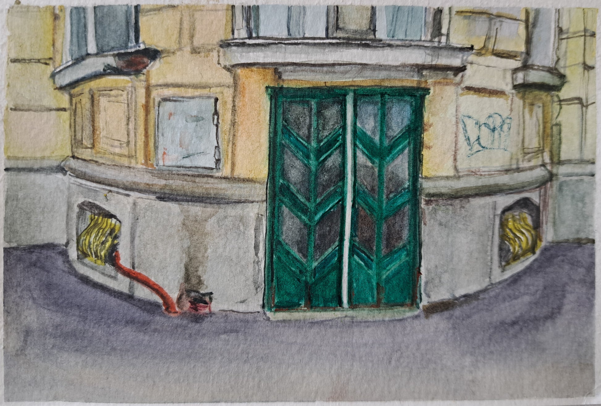 Emőke Fábián — Correspondances #2 — original postcard artwork