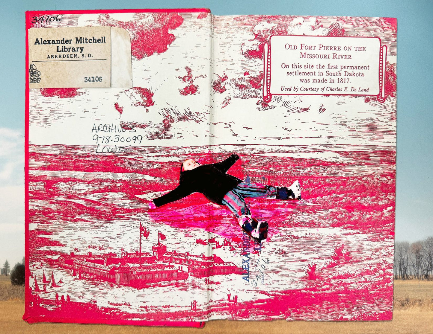 Epiphany Knedler — Correspondances #3 — original postcard artwork