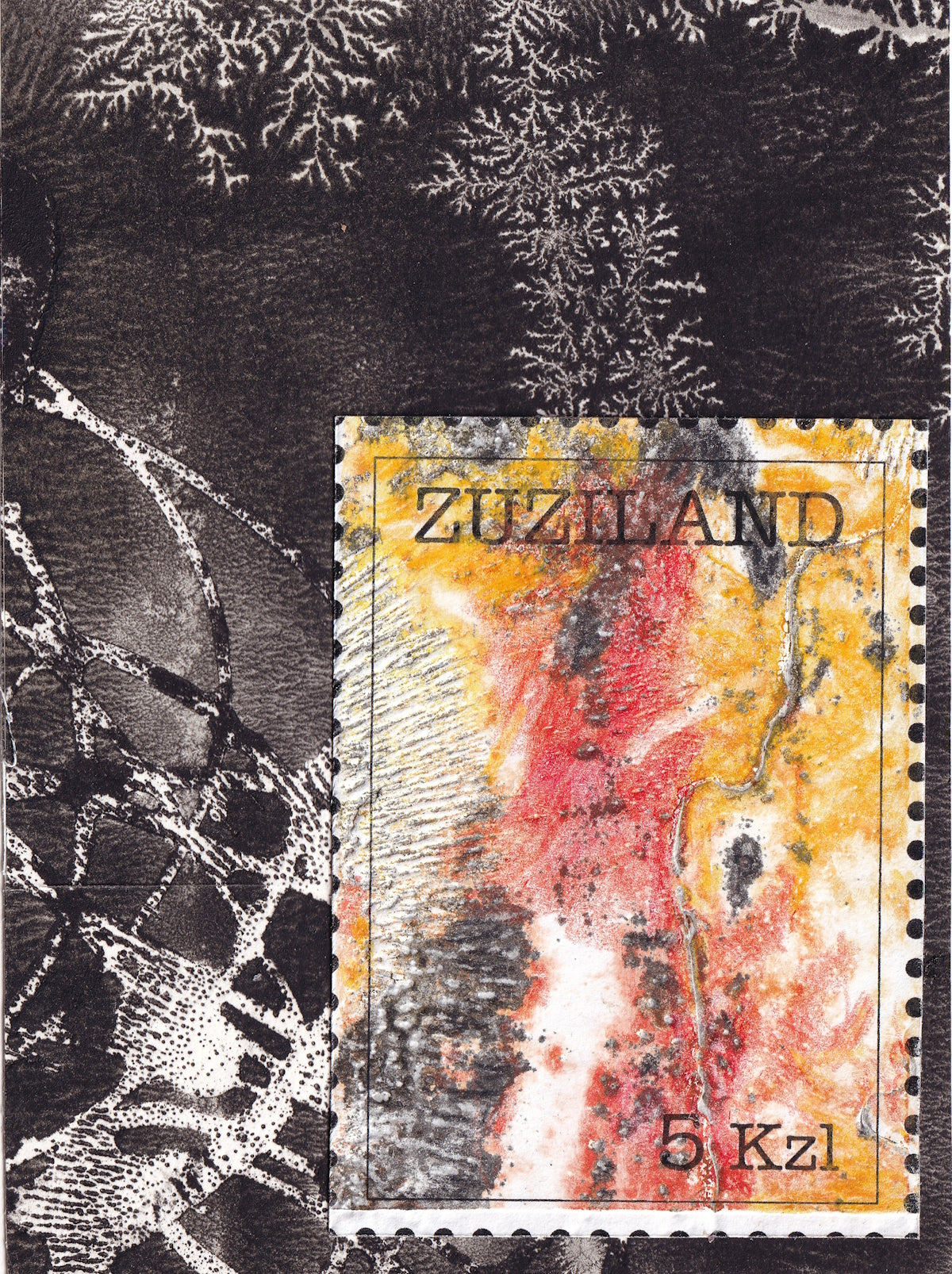 Eva Capkova — Correspondances #3 — original postcard artwork