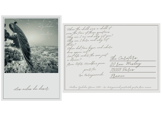 Evi Karagiannidi — Correspondances #1 — original postcard artwork