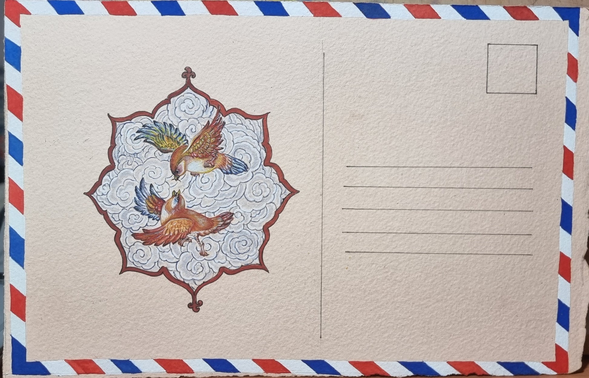 Faiza Gondal — Correspondances #2 — original postcard artwork
