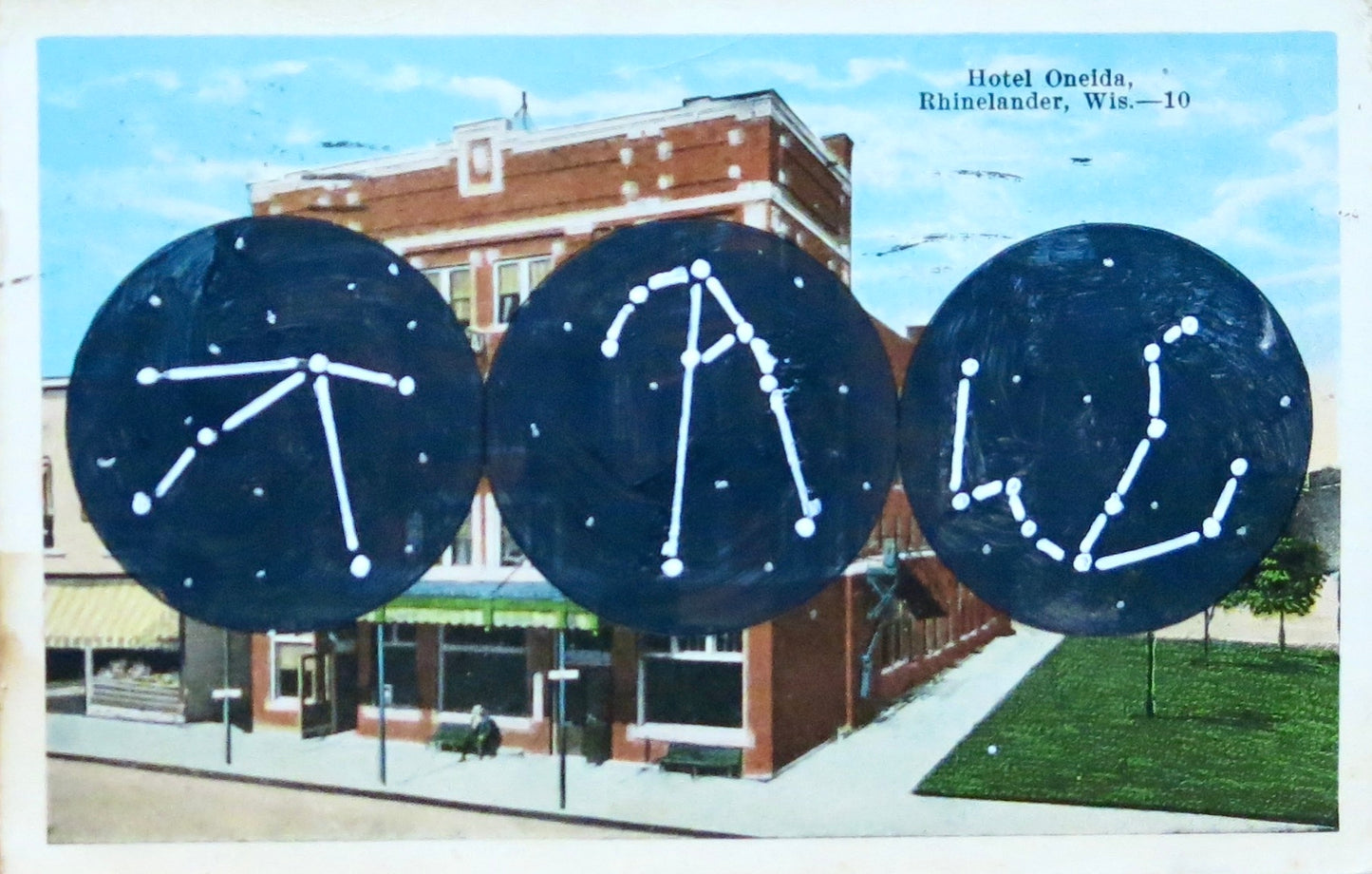 Fern Apfel — Correspondances #3 — original postcard artwork