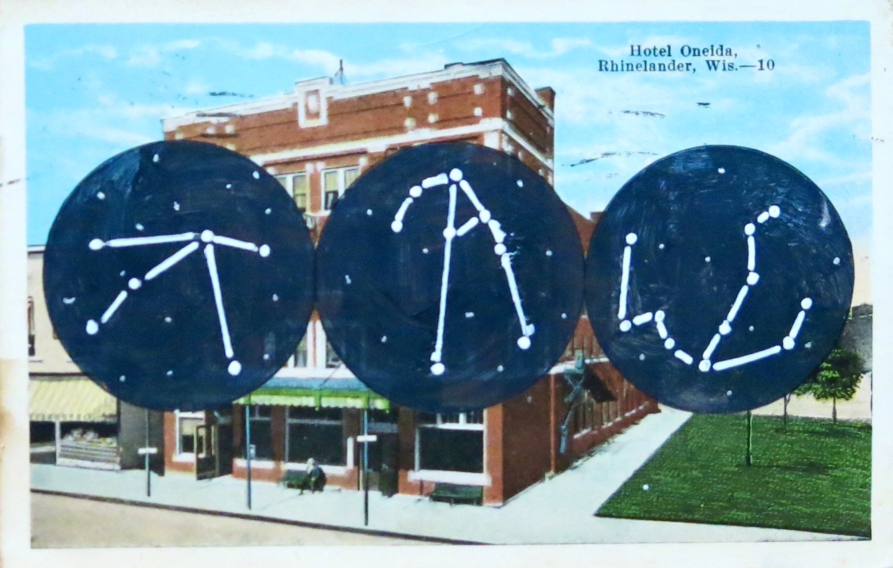 Fern Apfel — Correspondances #3 — original postcard artwork
