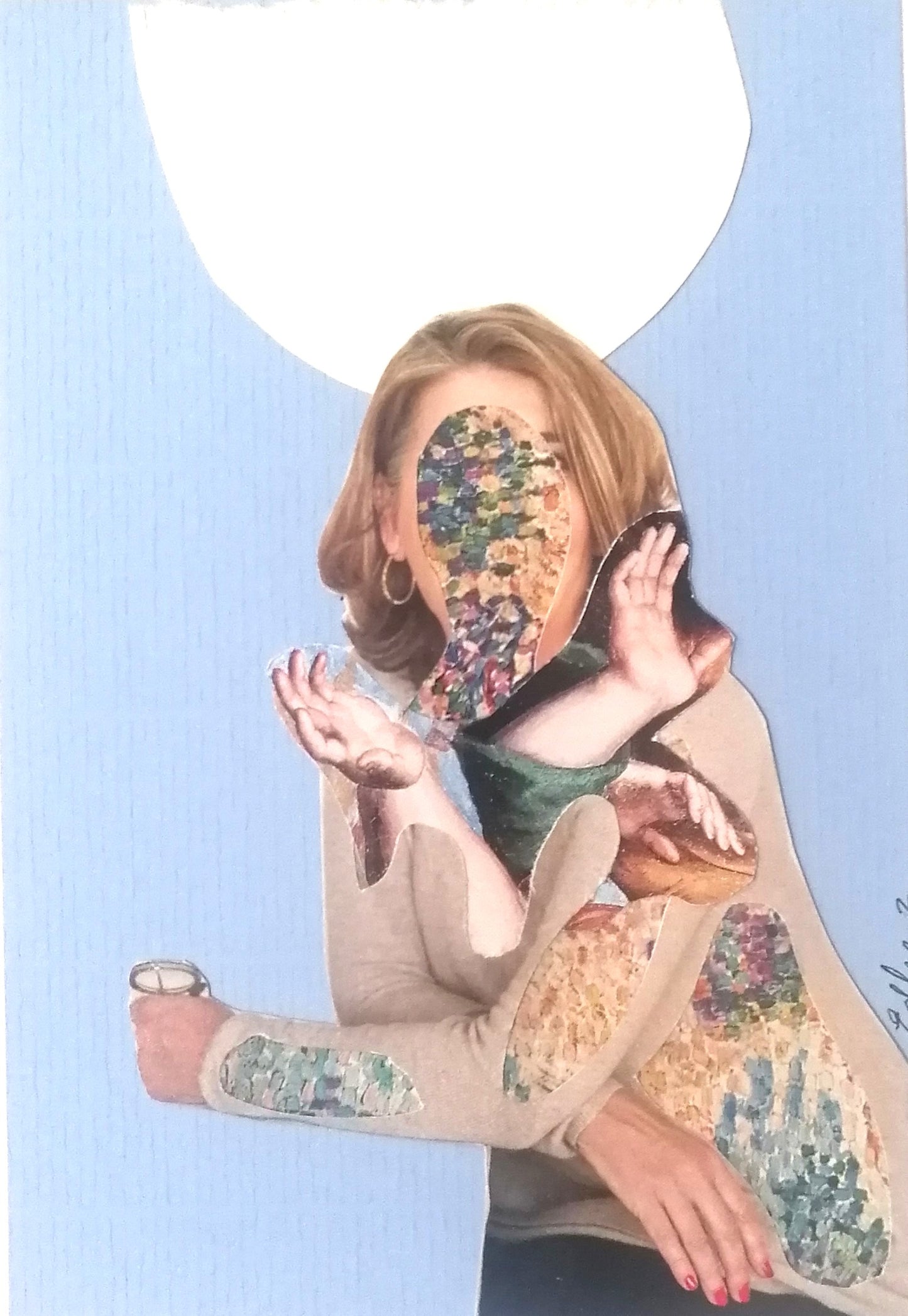 Flore Edharz — Correspondances #3 — original postcard artwork