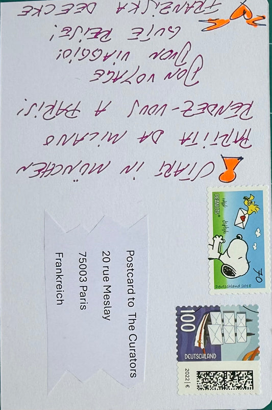 Franziska Deecke — Correspondances #2 — original postcard artwork