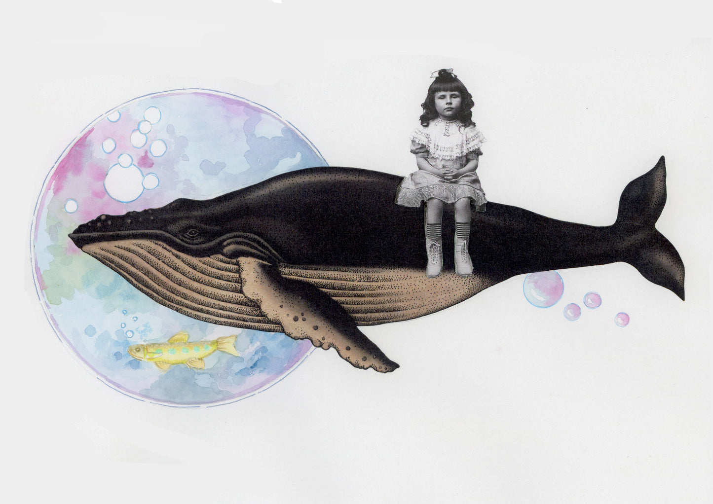 Frederique JACOB — Correspondances #1 — original postcard artwork