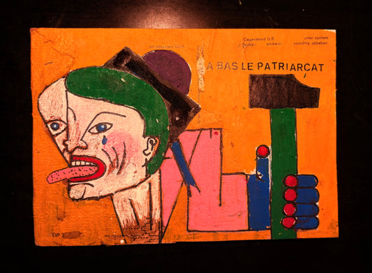 Friede König — Correspondances #3 — original postcard artwork