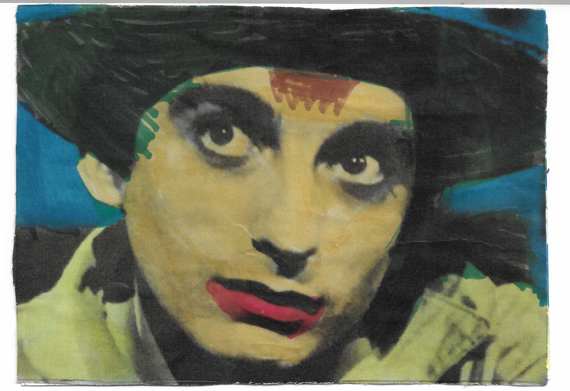 GABRIEL MARTINS — Correspondances #1 — original postcard artwork