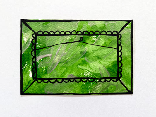 Gail Rickards — Correspondances #1 — original postcard artwork