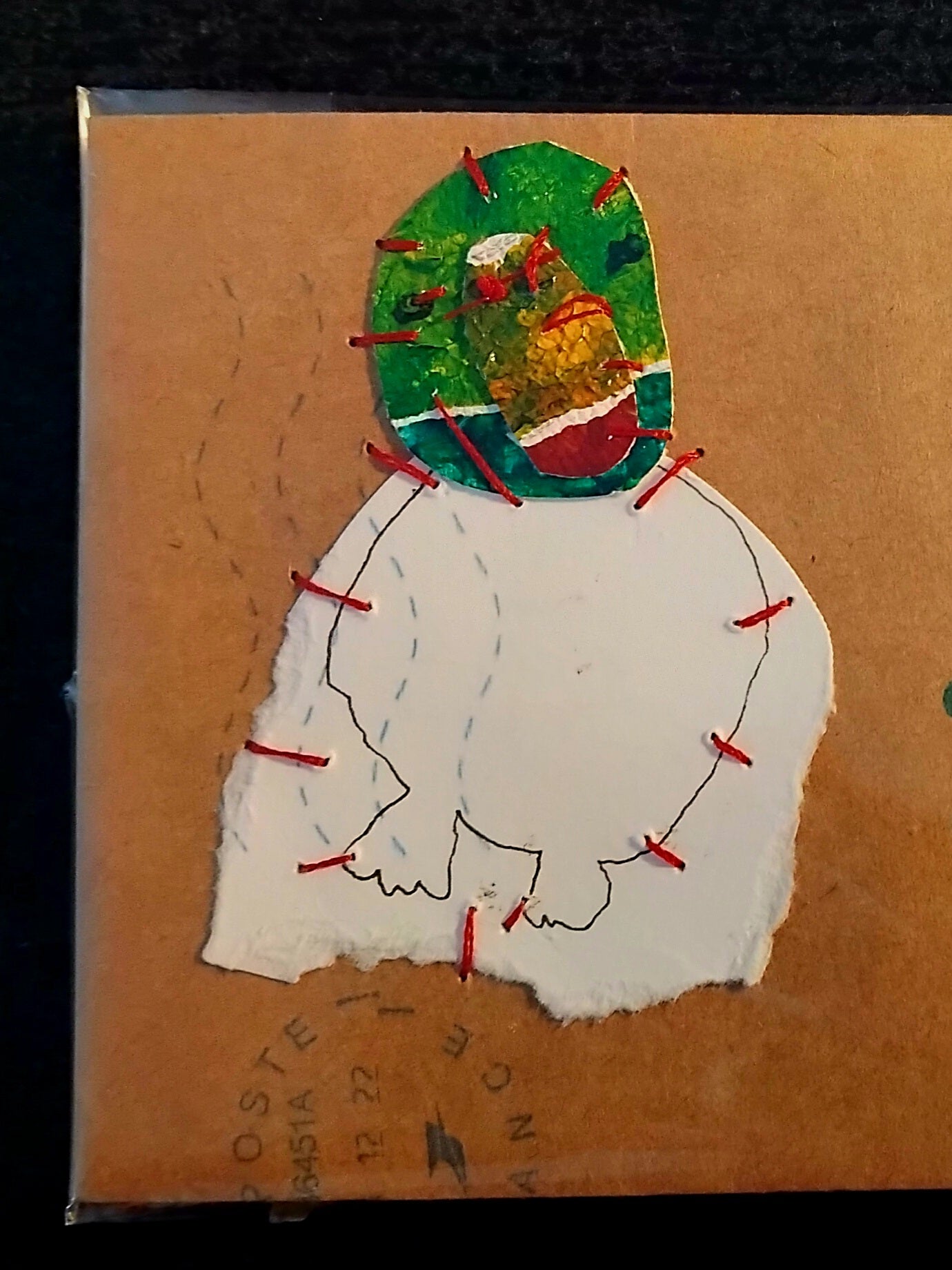 Géraldine Charron — Correspondances #1 — original postcard artwork